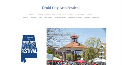 Desktop Screenshot of druidcityartsfestival.com